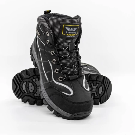 Herren Arm3741-1 Schwarze Stiefel Axtboxen