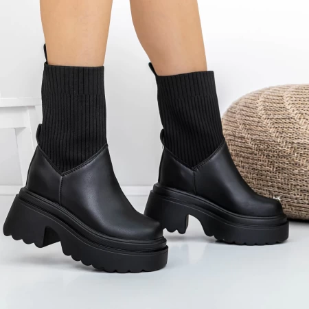 Frauenstiefel im Spring-Auto 3WL61 Black | Mei