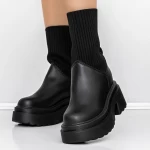 Frauenstiefel im Spring-Auto 3WL61 Black | Mei