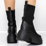 Frauenstiefel im Spring-Auto 3WL61 Black | Mei