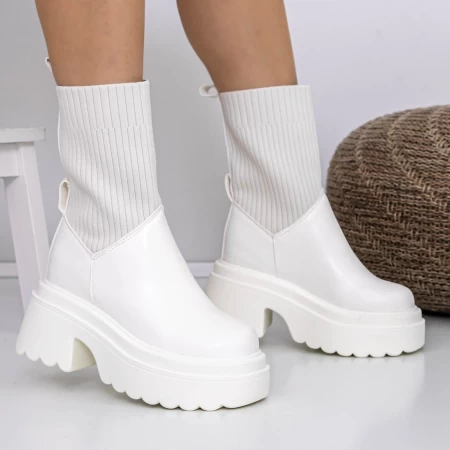 Frauenstiefel im Frühling-Jessień 3WL61 Beige | Mei
