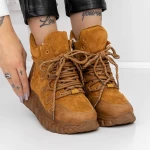 Frauenstiefel im Spring-Autumn LLS-078 Hell Brown | Botinelli