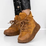 Frauenstiefel im Spring-Autumn LLS-078 Hell Brown | Botinelli
