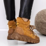 Frauenstiefel im Spring-Autumn LLS-078 Hell Brown | Botinelli