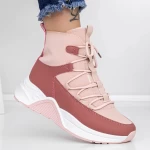 Frauenstiefel mit Fur LLS-084 Pink | Botinelli