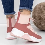 Frauenstiefel mit Fur LLS-084 Pink | Botinelli