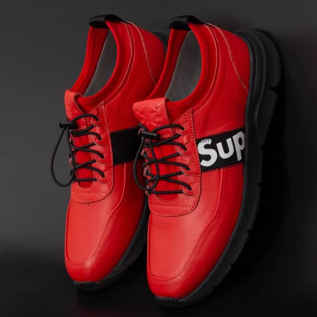 Herren Sportschuhe R3328 rot Stephano