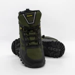 Herren Y215-4 Dunkelgrün-orangefarbene Stiefel Leopard