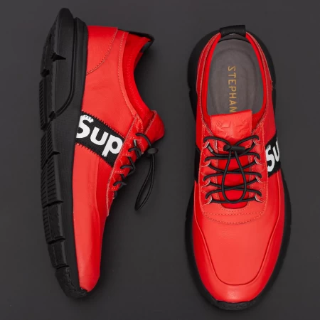 Herren Sportschuhe R3328 rot Stephano