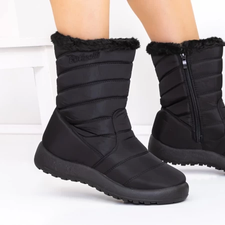 Frauenstiefel mit Fur LLS-072 Black | Botinelli