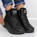 Frauenstiefel mit Fur LLS-081 Black | Botinelli