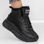 Frauenstiefel mit Fur LLS-081 Black | Botinelli
