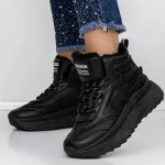 Frauenstiefel mit Fur LLS-081 Black | Botinelli