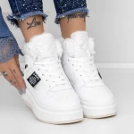 Frauenstiefel mit Fur LLS-087 White | Botinelli