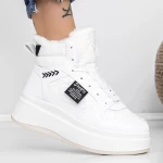 Frauenstiefel mit Fur LLS-087 White | Botinelli