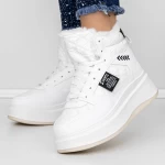 Frauenstiefel mit Fur LLS-087 White | Botinelli