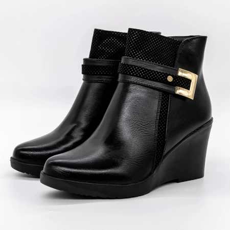 Frauenstiefel mit Pelz A967 Black | Mode