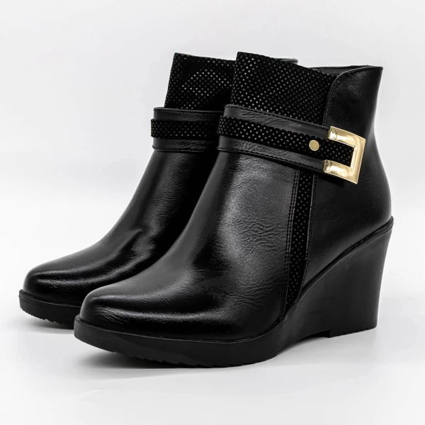 Frauenstiefel mit Pelz A967 Black | Mode