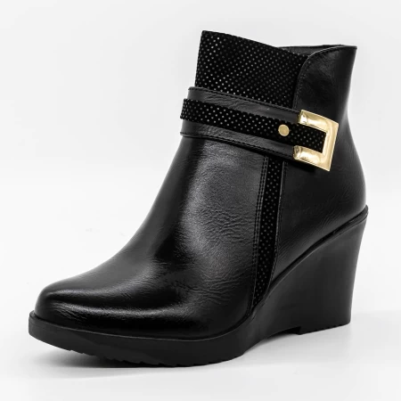 Frauenstiefel mit Pelz A967 Black | Mode