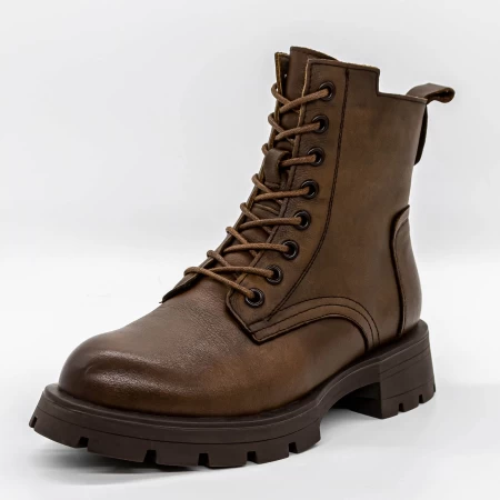 Frauenstiefel im Frühling-Autumn 9139 Brown | Gebildet