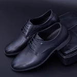 Herrenschuhe aus natürlichen Leder K3505 Black | Stephano