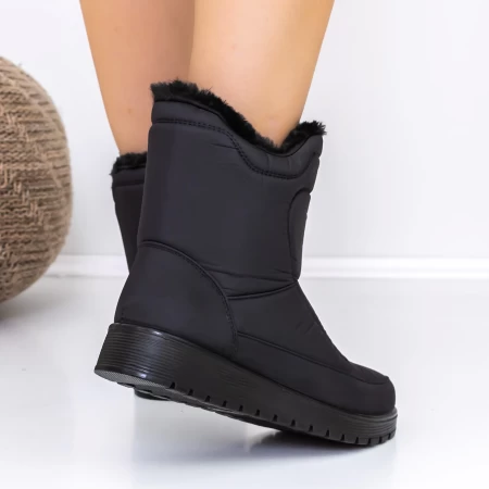 Frauenstiefel mit Pelz B13-1 Schwarz | Mode