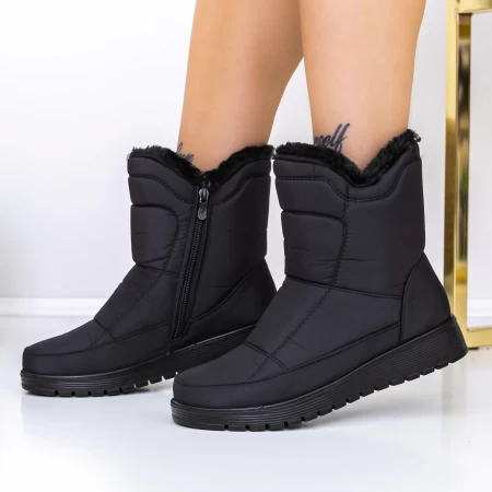 Frauenstiefel mit Pelz B13-1 Schwarz | Mode