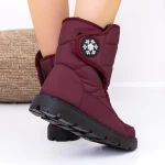 Frauenstiefel mit Pelz A21-9 Rot Mode