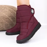 Frauenstiefel mit Pelz A21-9 Rot Mode