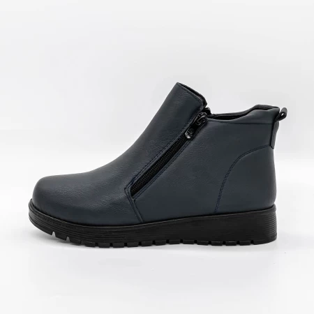 Frauenstiefel mit Pelz B17-10 Blau Mode