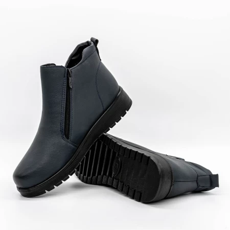 Frauenstiefel mit Pelz B17-10 Blau Mode
