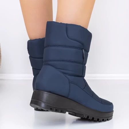 Frauenstiefel mit Pelz 721-10 Blau | Mode