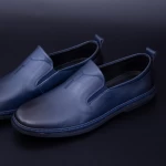 Herrenschuhe aus natürlichen Leder KL60803 Blau | Stephano