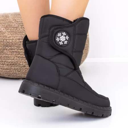 Frauenstiefel mit Pelz A21-1 Schwarz | Mode