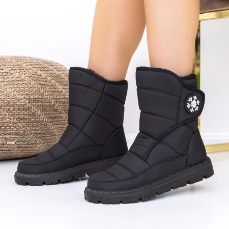 Frauenstiefel mit Pelz A21-1 Schwarz | Mode