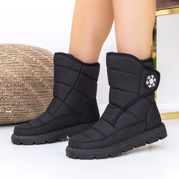 Frauenstiefel mit Pelz A21-1 Schwarz | Mode