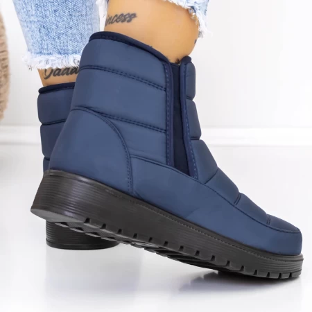 Frauenstiefel mit Pelz B27-10 Blau Mode