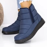 Frauenstiefel mit Pelz B27-10 Blau Mode