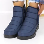 Frauenstiefel mit Pelz B27-10 Blau Mode