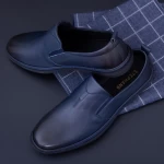Herrenschuhe aus natürlichen Leder KL60803 Blau | Stephano