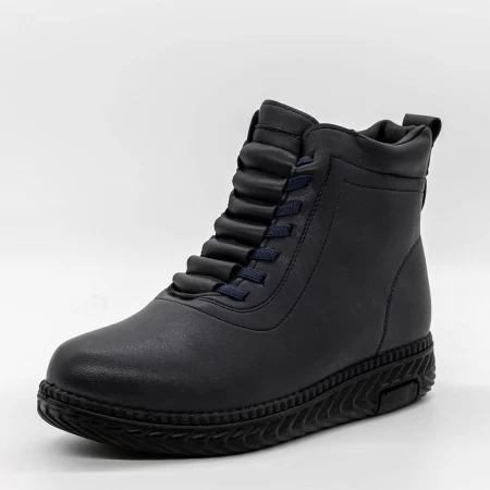 Frauenstiefel mit Pelz BK835-10 Blau Mode