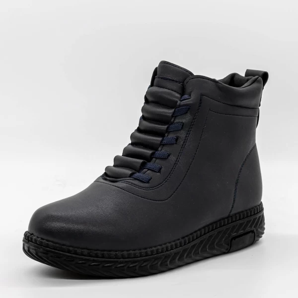 Frauenstiefel mit Pelz BK835-10 Blau Mode