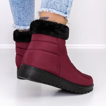 Frauenstiefel mit Pelz B26-9 Rot Mode