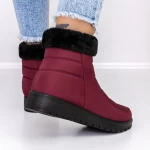 Frauenstiefel mit Pelz B26-9 Rot Mode