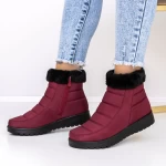 Frauenstiefel mit Pelz B26-9 Rot Mode