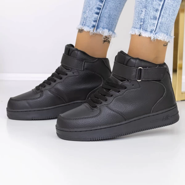 Frauenstiefel mit Pelz 6615-17 Schwarz | Mode