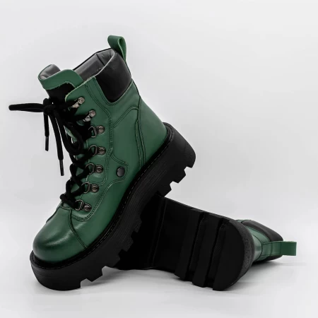 Frauenstiefel mit Pelz 62299 Grün | Gebildet