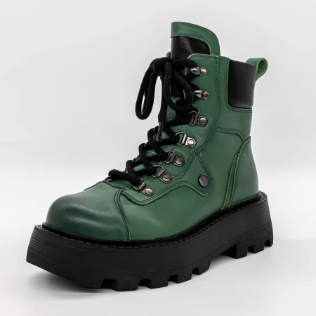 Frauenstiefel mit Pelz 62299 Grün | Gebildet