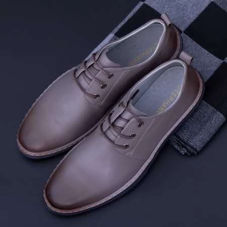 Herrenschuhe aus natürlichen Leder KL6805 Grau | Stephano