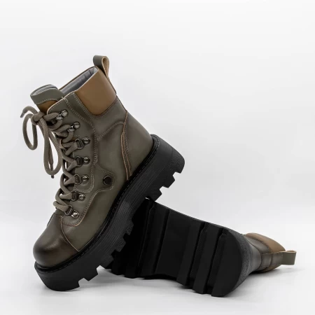 Frauenstiefel mit Pelz 62299 Grau Gebildet